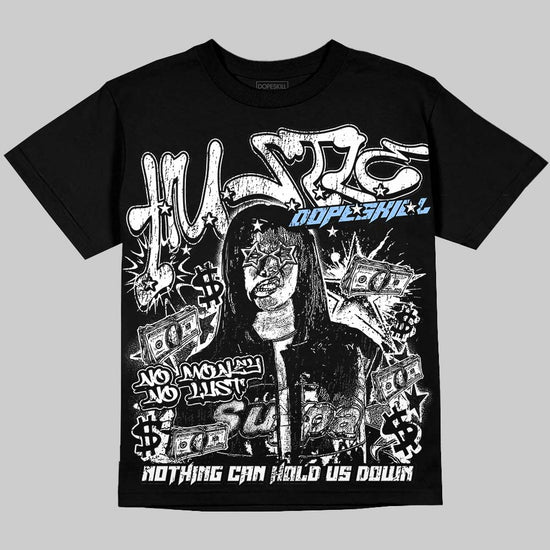 Jordan 6 Oreo DopeSkill Oversize Print T-Shirt No Money No Lust Graphic Streetwear - Black