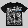 Jordan 6 Oreo DopeSkill Oversize Print T-Shirt No Money No Lust Graphic Streetwear - Black