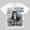 Jordan 6 Oreo DopeSkill Oversize Print T-Shirt No Money No Lust Graphic Streetwear - White 