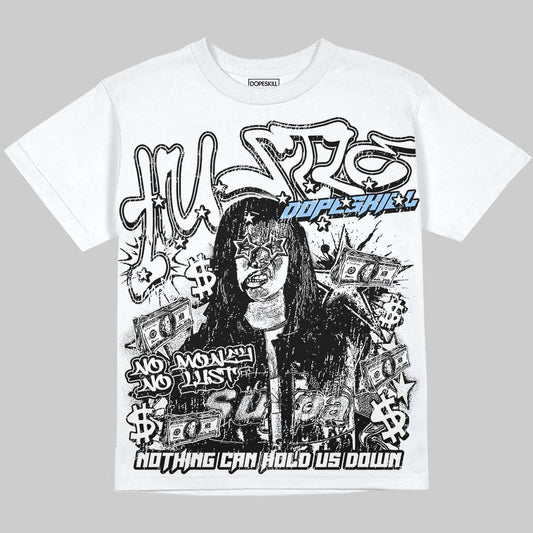 Jordan 6 Oreo DopeSkill Oversize Print T-Shirt No Money No Lust Graphic Streetwear - White 