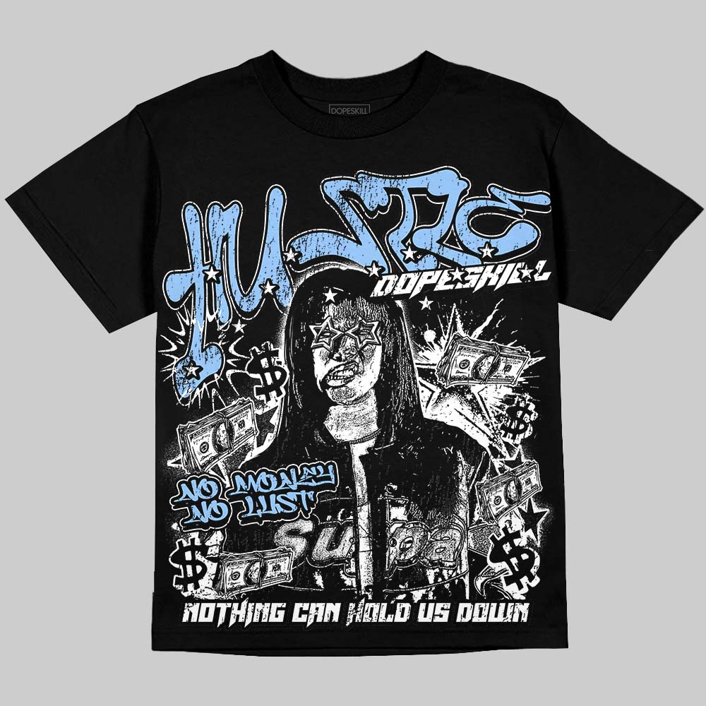 Jordan 6 Oreo DopeSkill Oversize Print T-Shirt No Money No Lust Graphic Streetwear - Black