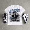Oreo 6s DopeSkill Oversize Print T-Shirt No Money No Lust Graphic