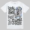 Jordan 6 Oreo DopeSkill T-Shirt Real Ones Move In Silence Graphic Streetwear - White
