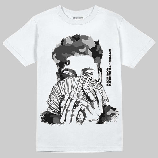 Jordan 6 Oreo DopeSkill T-Shirt Rich Boy Camo Graphic Streetwear - White