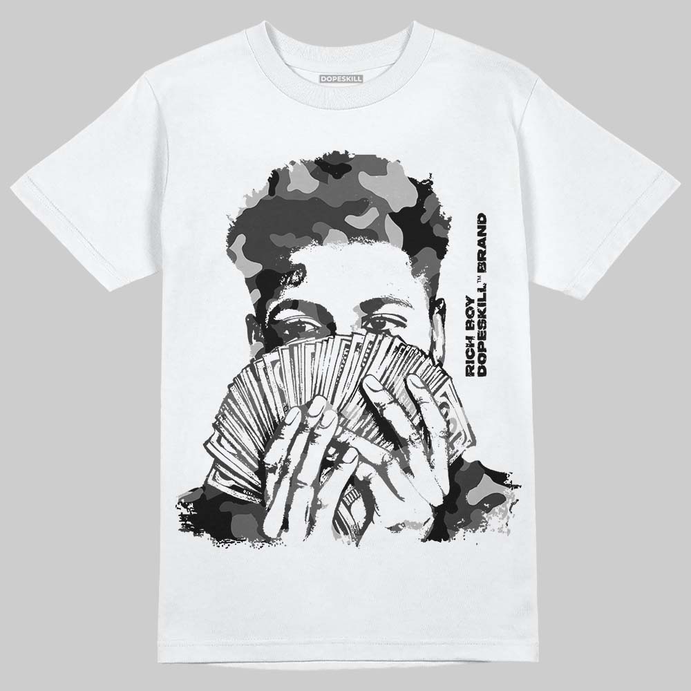 Jordan 6 Oreo DopeSkill T-Shirt Rich Boy Camo Graphic Streetwear - White