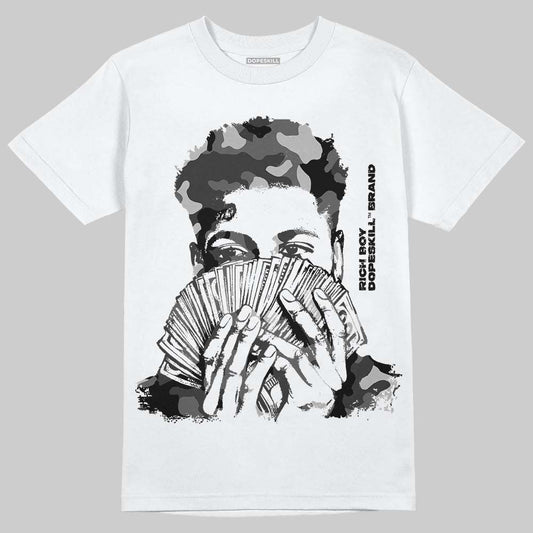 Jordan 6 Oreo DopeSkill T-Shirt Rich Boy Camo Graphic Streetwear - White