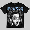 Jordan 6 Oreo DopeSkill Oversize Print T-Shirt Rich Soon Graphic Streetwear - Black