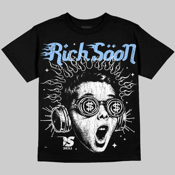 Jordan 6 Oreo DopeSkill Oversize Print T-Shirt Rich Soon Graphic Streetwear - Black