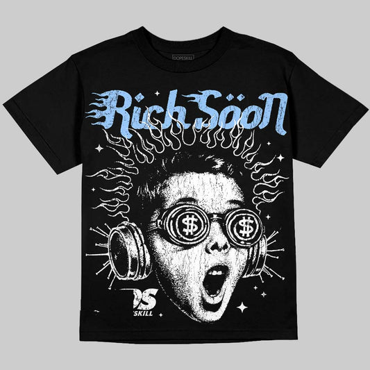 Jordan 6 Oreo DopeSkill Oversize Print T-Shirt Rich Soon Graphic Streetwear - Black