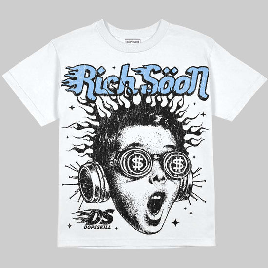 Jordan 6 Oreo DopeSkill Oversize Print T-Shirt Rich Soon Graphic Streetwear - White