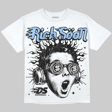 Jordan 6 Oreo DopeSkill Oversize Print T-Shirt Rich Soon Graphic Streetwear - White