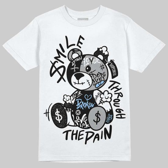 Jordan 6 Oreo DopeSkill T-Shirt Smile Through The Pain Graphic Streetwear - White