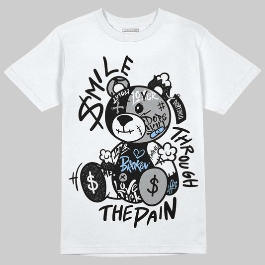 Jordan 6 Oreo DopeSkill T-Shirt Smile Through The Pain Graphic Streetwear - White