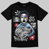 Jordan 6 Oreo DopeSkill T-Shirt Work Hard Rise Above Graphic Streetwear - Black