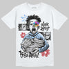 Jordan 6 Oreo DopeSkill T-Shirt Work Hard Rise Above Graphic Streetwear - White