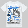 Jordan 1 High OG “Royal” DopeSkill T-Shirt Broken Bones Graphic Streetwear - White