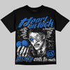 Jordan 1 High OG “Royal” DopeSkill Oversize Print T-Shirt Heart On Lock Graphic Streetwear - Black