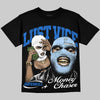 Jordan 1 High OG “Royal” DopeSkill Oversize Print T-Shirt Lust Vice Graphic Streetwear - Black