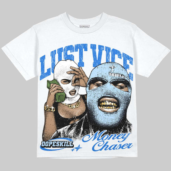 Jordan 1 High OG “Royal” DopeSkill Oversize Print T-Shirt Lust Vice Graphic Streetwear - White