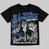 Jordan 1 High OG “Royal” DopeSkill Oversize Print T-Shirt No Money No Lust Graphic Streetwear - Black