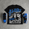 Royal 1s 2026 DopeSkill Oversize Print T-Shirt No Money No Lust Graphic