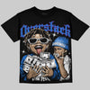 Jordan 1 High OG “Royal” DopeSkill Oversize Print T-Shirt Overstack Graphic Streetwear - Black