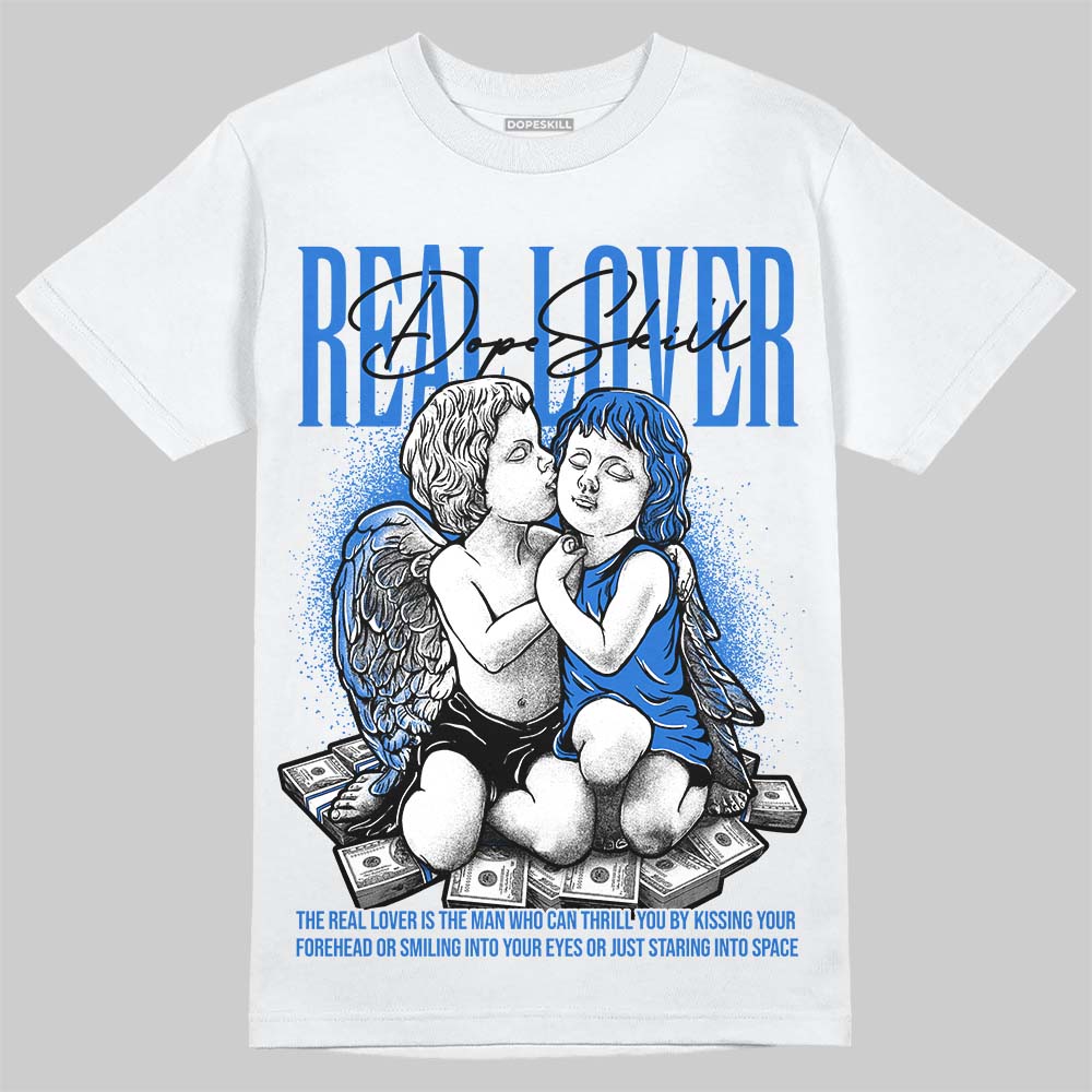 Jordan 1 High OG “Royal” DopeSkill T-Shirt Real Lover Graphic Streetwear - White