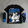 Royal 1s 2026 DopeSkill Oversize Print T-Shirt Real Ones Choose Loyalty Graphic