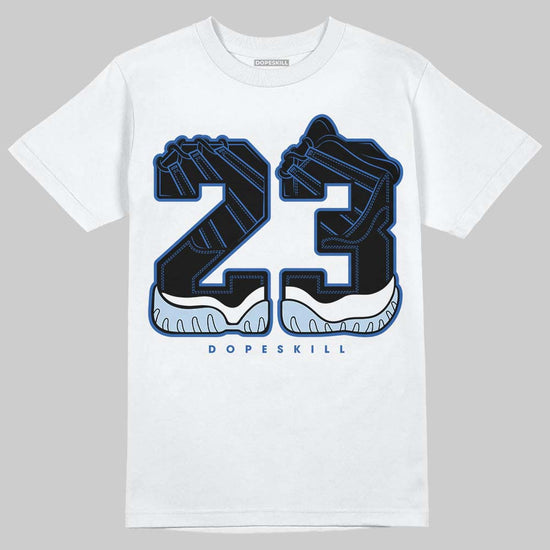 Jordan 11 "Space Jam" (2026) DopeSkill T-Shirt 23 with 11s Pattern Graphic Streetwear - White 