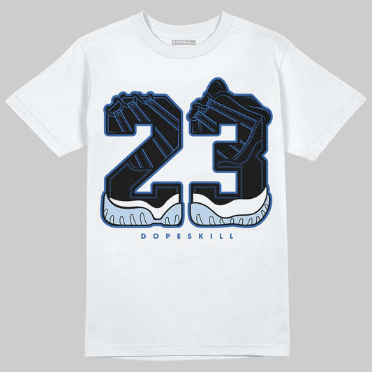 Jordan 11 "Space Jam" (2026) DopeSkill T-Shirt 23 with 11s Pattern Graphic Streetwear - White 