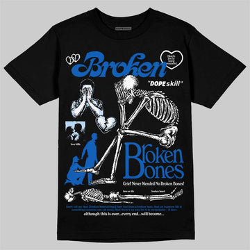 Jordan 11 "Space Jam" (2026) DopeSkill T-Shirt Broken Bones Graphic Streetwear - Black