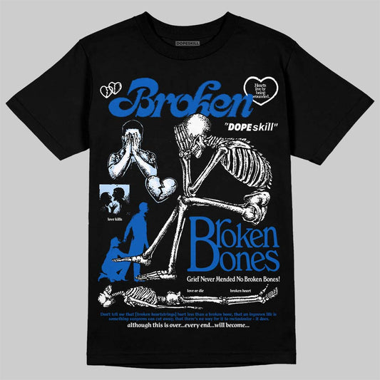 Jordan 11 "Space Jam" (2026) DopeSkill T-Shirt Broken Bones Graphic Streetwear - Black