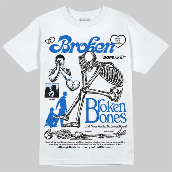 Jordan 11 "Space Jam" (2026) DopeSkill T-Shirt Broken Bones Graphic Streetwear - White