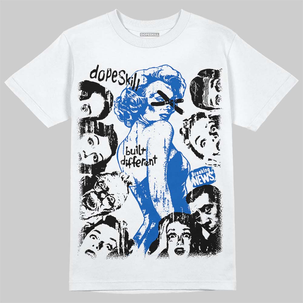 Jordan 11 "Space Jam" (2026) DopeSkill T-Shirt Built Different Graphic Streetwear - White