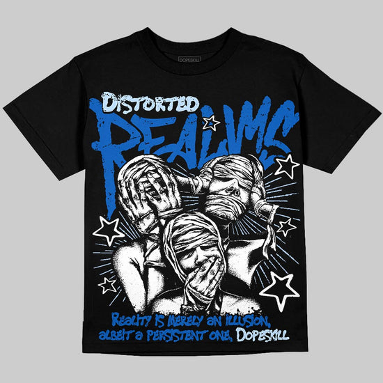 Jordan 11 "Space Jam" (2026) DopeSkill Oversize Print T-Shirt Distorted Realms Graphic Streetwear - Black