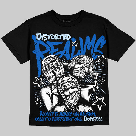 Jordan 11 "Space Jam" (2026) DopeSkill Oversize Print T-Shirt Distorted Realms Graphic Streetwear - Black