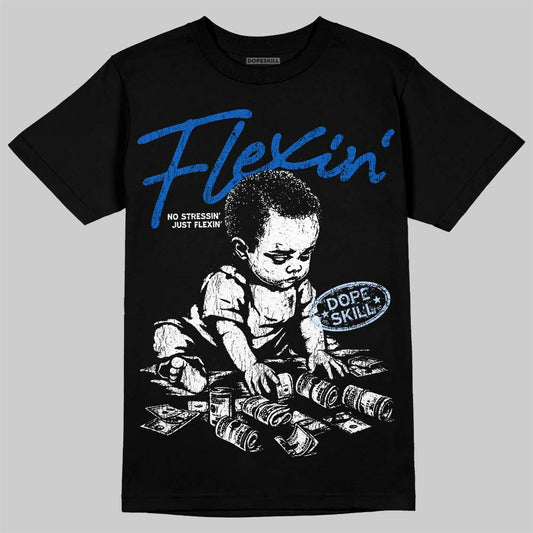 Jordan 11 "Space Jam" (2026) DopeSkill T-Shirt Flexin' Graphic Streetwear - Black