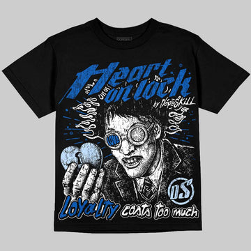 Jordan 11 "Space Jam" (2026) DopeSkill Oversize Print T-Shirt Heart On Lock Graphic Streetwear - Black