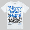 Jordan 11 "Space Jam" (2026) DopeSkill T-Shirt Money Is Our Motive Typo Graphic Streetwear - White