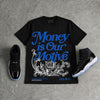 Space Jam 11s 2026 DopeSkill T-Shirt Money Is Our Motive Typo Graphic