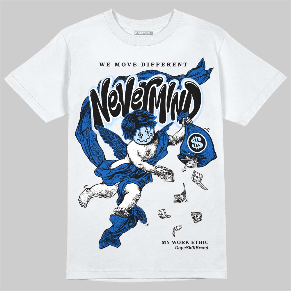 Jordan 11 "Space Jam" (2026) DopeSkill T-Shirt Nevermind Graphic Streetwear - White 