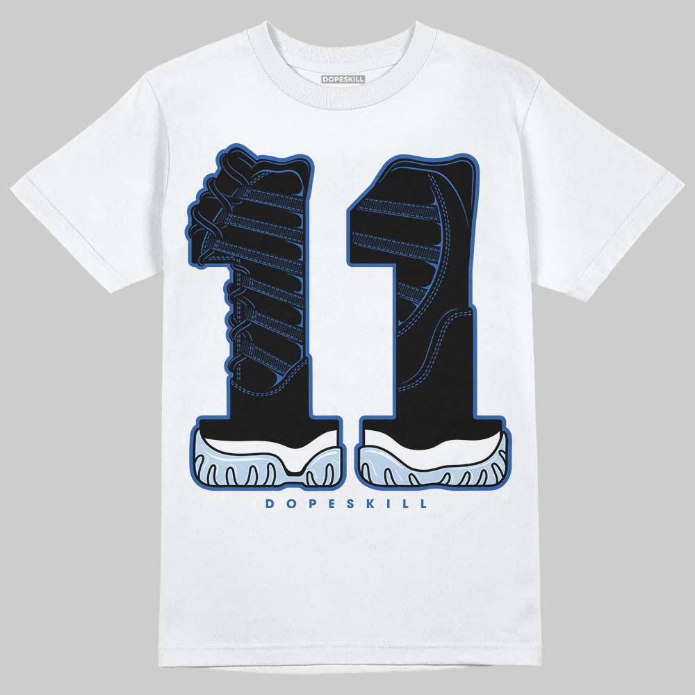 Jordan 11 "Space Jam" (2026) DopeSkill T-Shirt No.11 Graphic Streetwear - White 