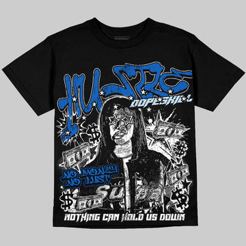 Jordan 11 "Space Jam" (2026) DopeSkill Oversize Print T-Shirt No Money No Lust Graphic Streetwear - Black