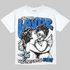 Jordan 11 "Space Jam" (2026) DopeSkill Oversize Print T-Shirt Real Ones Choose Loyalty Graphic Streetwear - White