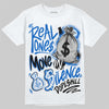 Jordan 11 "Space Jam" (2026) DopeSkill T-Shirt Real Ones Move In Silence Graphic Streetwear - White