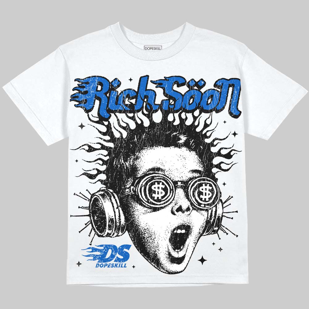 Jordan 11 "Space Jam" (2026) DopeSkill Oversize Print T-Shirt Rich Soon Graphic Streetwear - White