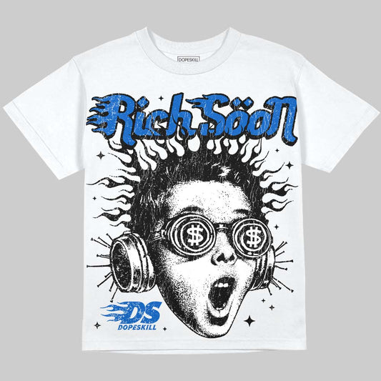 Jordan 11 "Space Jam" (2026) DopeSkill Oversize Print T-Shirt Rich Soon Graphic Streetwear - White