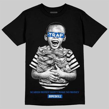 Jordan 11 "Space Jam" (2026) DopeSkill T-Shirt Scared Money Don't Make No Money Graphic Streetwear - Black