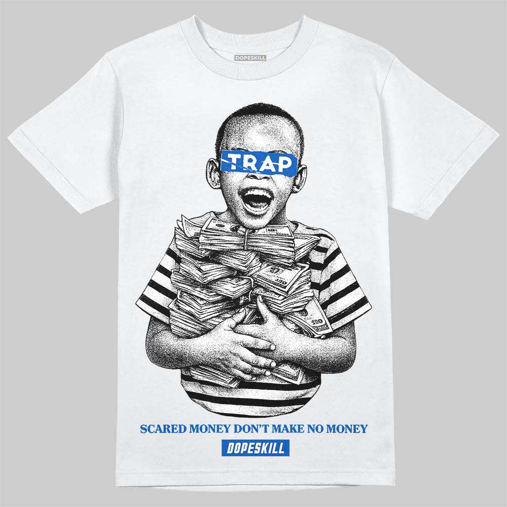 Jordan 11 "Space Jam" (2026) DopeSkill T-Shirt Scared Money Don't Make No Money Graphic Streetwear - White