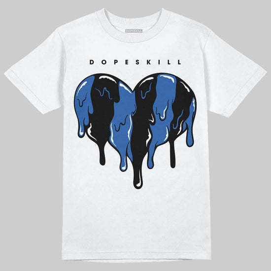 Jordan 11 "Space Jam" (2026) DopeSkill T-Shirt Slime Drip Heart Graphic Streetwear - White